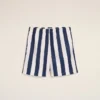White and Navy Long Stripes Swimsuit White and Navy Long Stripes Swimsuit