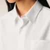 White Cotton Ami De Coeur Boxy Shirt White Cotton Ami De Coeur Boxy Shirt
