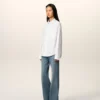 White Cotton Ami De Coeur Boxy Shirt White Cotton Ami De Coeur Boxy Shirt