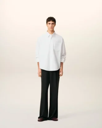 White Cotton Ami De Coeur Boxy Shirt