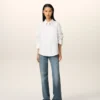 White Cotton Ami De Coeur Boxy Shirt White Cotton Ami De Coeur Boxy Shirt