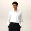 White Cotton Ami De Coeur Classic Shirt