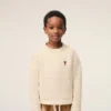 White Cotton Ami De Coeur Crewneck Sweatshirt