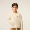 White Cotton Ami De Coeur Crewneck Sweatshirt
