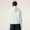 White Cotton Ami De Coeur Cropped Hoodie White Cotton Ami De Coeur Cropped Hoodie