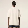 White Cotton Ami De Coeur Embossed T-Shirt