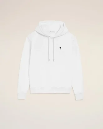 White Cotton Ami De Coeur Hoodie