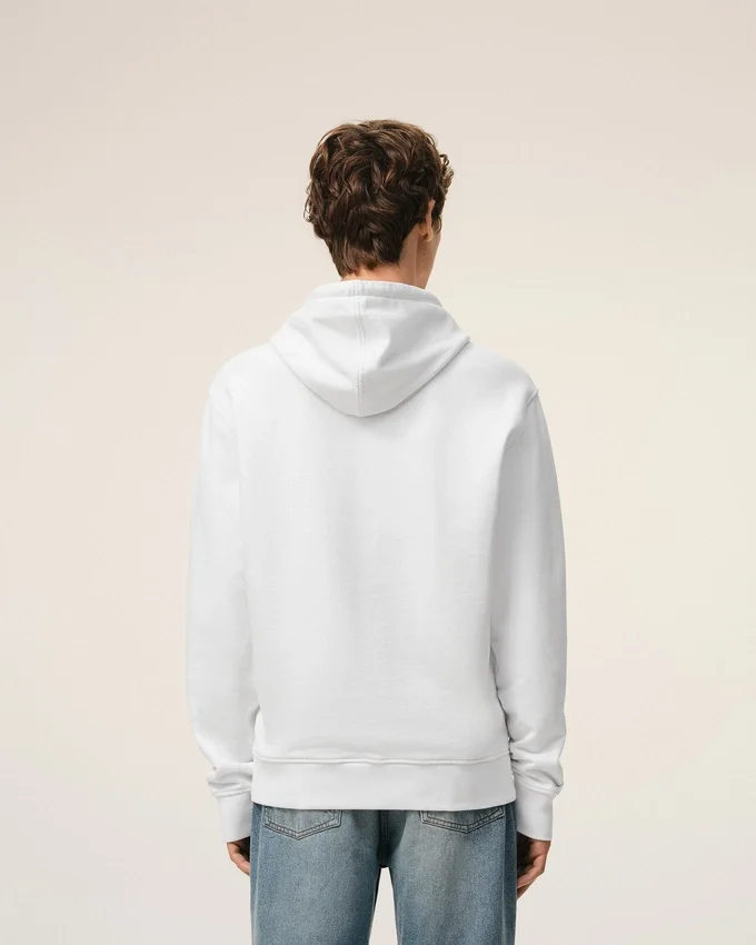 White Cotton Ami De Coeur Hoodie White Cotton Ami De Coeur Hoodie