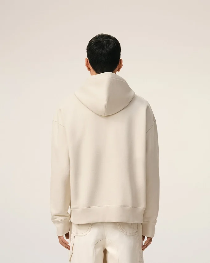 White Cotton Ami De Coeur Hoodie White Cotton Ami De Coeur Hoodie