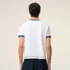 White Cotton Ami De Coeur Knitted Patch T-Shirt