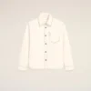 White Cotton Ami De Coeur Overshirt White Cotton Ami De Coeur Overshirt