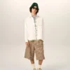 White Cotton Ami De Coeur Overshirt White Cotton Ami De Coeur Overshirt