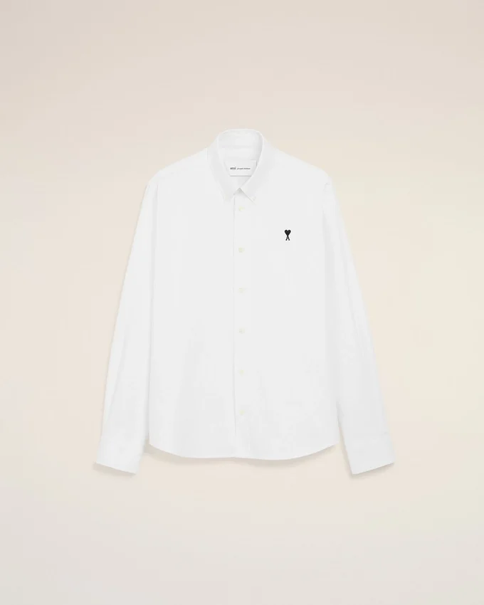 White Cotton Ami De Coeur Oxford Shirt White Cotton Ami De Coeur Oxford Shirt