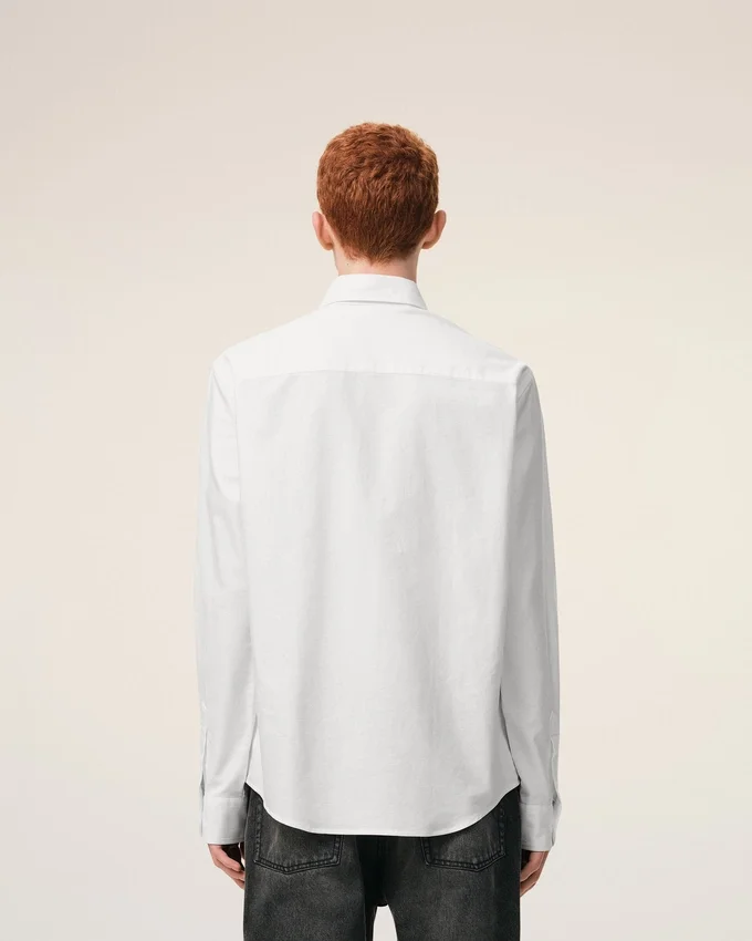 White Cotton Ami De Coeur Oxford Shirt White Cotton Ami De Coeur Oxford Shirt