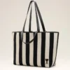 White Cotton Ami De Coeur Shopping Bag