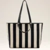 White Cotton Ami De Coeur Shopping Bag