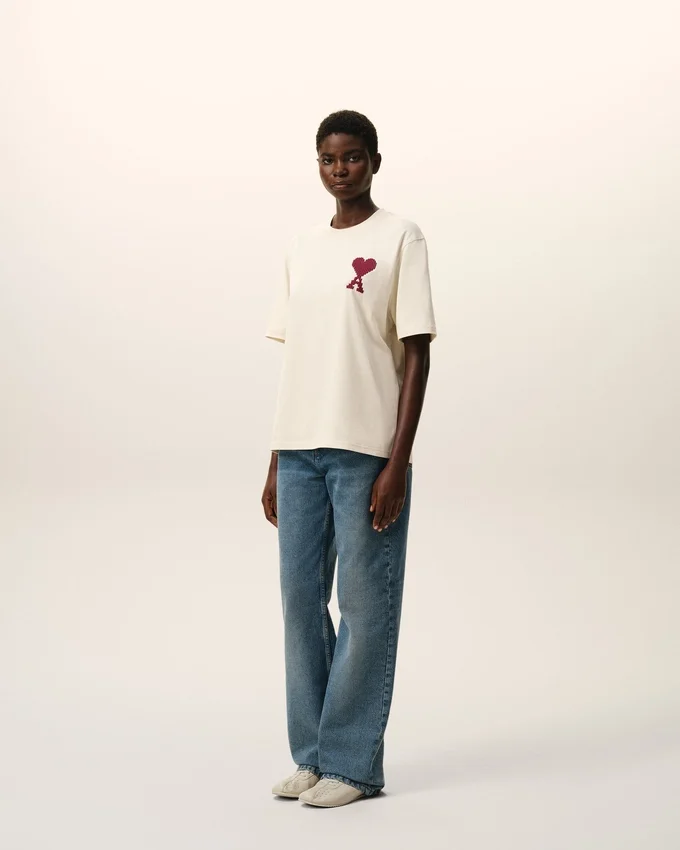 White Cotton Ami De Coeur T-Shirt White Cotton Ami De Coeur T-Shirt
