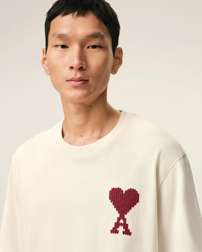 White Cotton Ami De Coeur T-Shirt White Cotton Ami De Coeur T-Shirt