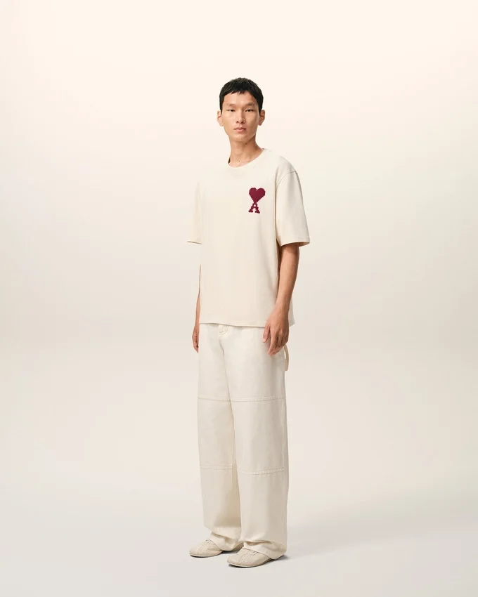 White Cotton Ami De Coeur T-Shirt White Cotton Ami De Coeur T-Shirt