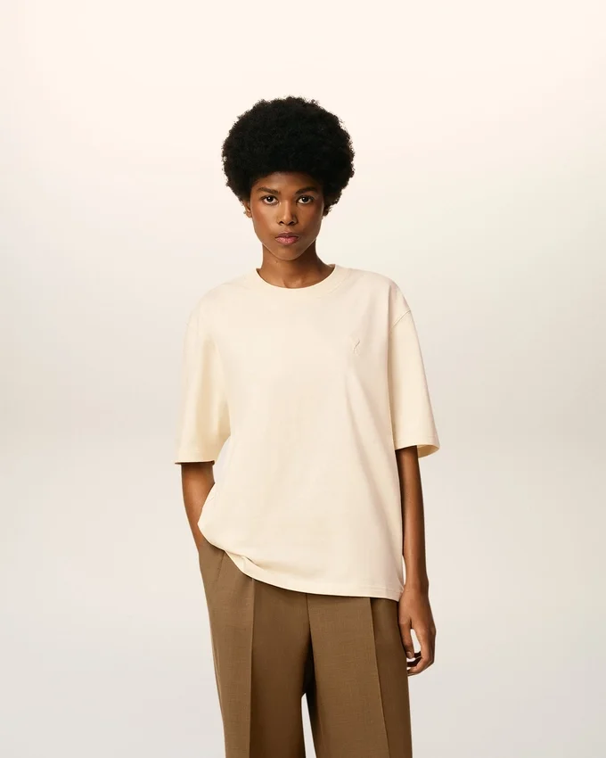 White Cotton Ami De Coeur T-Shirt White Cotton Ami De Coeur T-Shirt