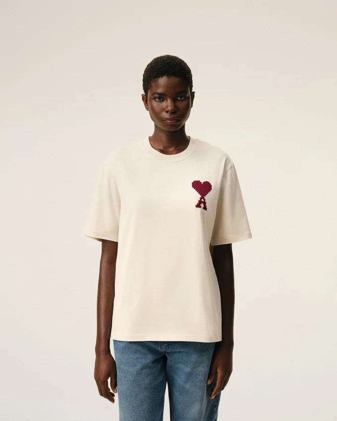 White Cotton Ami De Coeur T-Shirt White Cotton Ami De Coeur T-Shirt