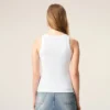 White Cotton Ami De Coeur Tanktop White Cotton Ami De Coeur Tanktop