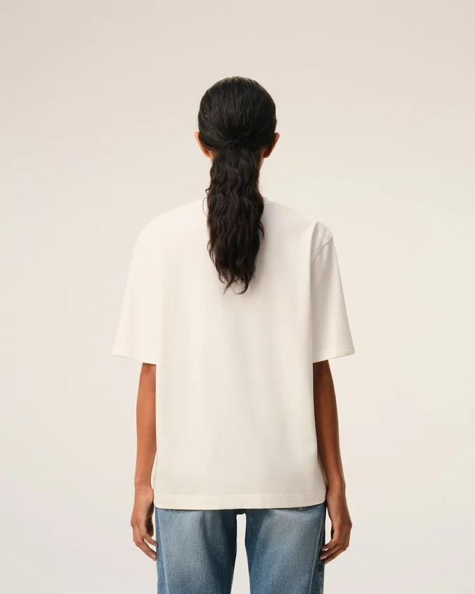 White Cotton Ami Paris Heritage Print T-Shirt White Cotton Ami Paris Heritage Print T-Shirt