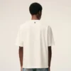 White Cotton Ami Paris Heritage Print T-Shirt White Cotton Ami Paris Heritage Print T-Shirt
