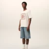 White Cotton Ami Paris Heritage Print T-Shirt White Cotton Ami Paris Heritage Print T-Shirt