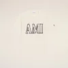 White Cotton Ami Paris Print T-Shirt White Cotton Ami Paris Print T-Shirt