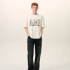 White Cotton Ami Paris Print T-Shirt White Cotton Ami Paris Print T-Shirt