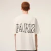 White Cotton Ami Paris Print T-Shirt White Cotton Ami Paris Print T-Shirt