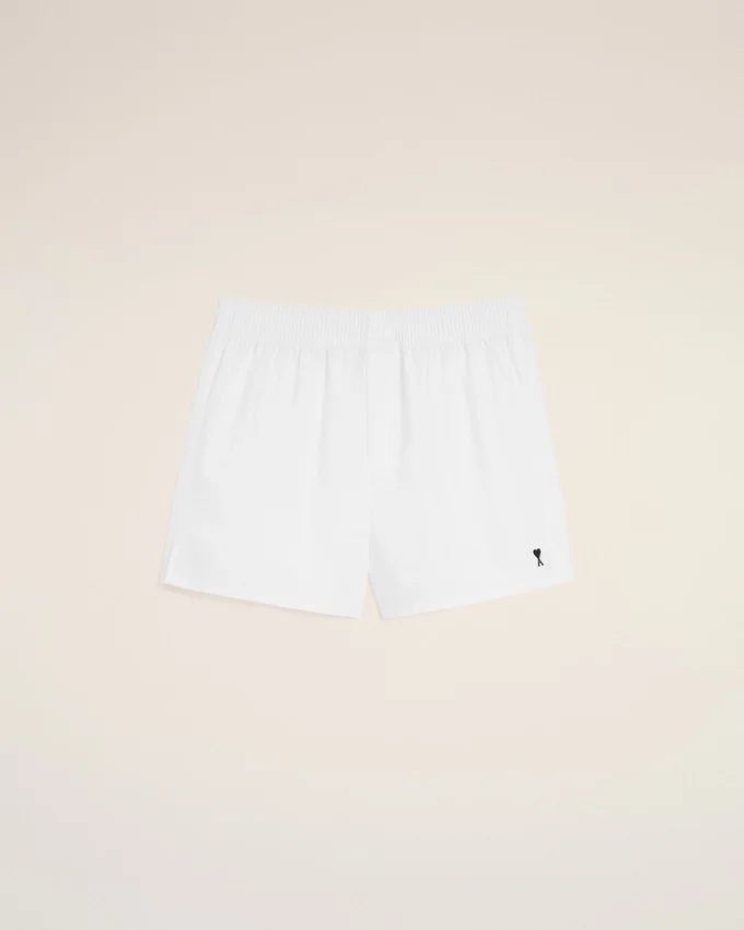 White Cotton Black Ami De Coeur Boxer White Cotton Black Ami De Coeur Boxer