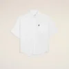 White Cotton Boxy Embroidered Ami De Coeur White Cotton Boxy Embroidered Ami De Coeur