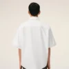 White Cotton Boxy Embroidered Ami De Coeur White Cotton Boxy Embroidered Ami De Coeur