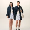 White Cotton Elasticated Shorts