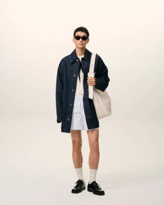 white cotton elasticated shorts 2 330x413 - White Cotton Elasticated Shorts