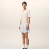 White Cotton Elasticated Shorts