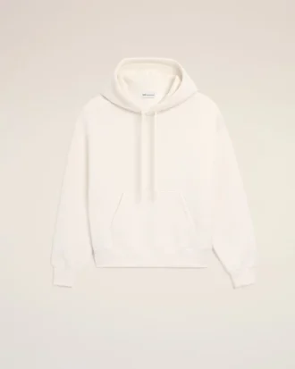 white cotton embossed ami de coeur hoodie 1 330x413 - White Cotton Embossed Ami De Coeur Hoodie