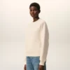 White Cotton Embossed Ami De Coeur Sweatshirt White Cotton Embossed Ami De Coeur Sweatshirt