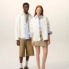 White Cotton Knitted Ami De Coeur Overshirt White Cotton Knitted Ami De Coeur Overshirt