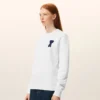 White Cotton Knitted Ami De Coeur Sweatshirt