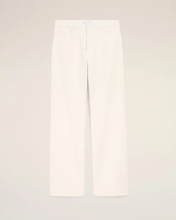 White Cotton Large Fit Jeans White Cotton Large Fit Jeans