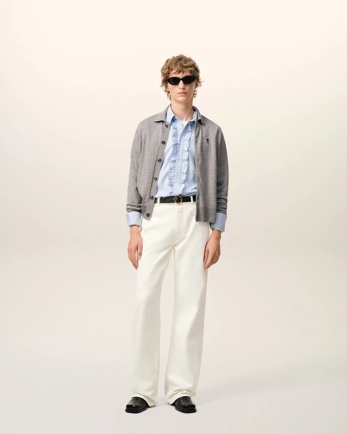 White Cotton Large Fit Jeans White Cotton Large Fit Jeans