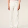 White Cotton Large Fit Jeans White Cotton Large Fit Jeans