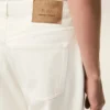 White Cotton Large Fit Jeans White Cotton Large Fit Jeans