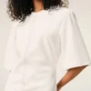 White Cotton Long Fitted Dress White Cotton Long Fitted Dress