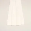 White Cotton Long Skirt