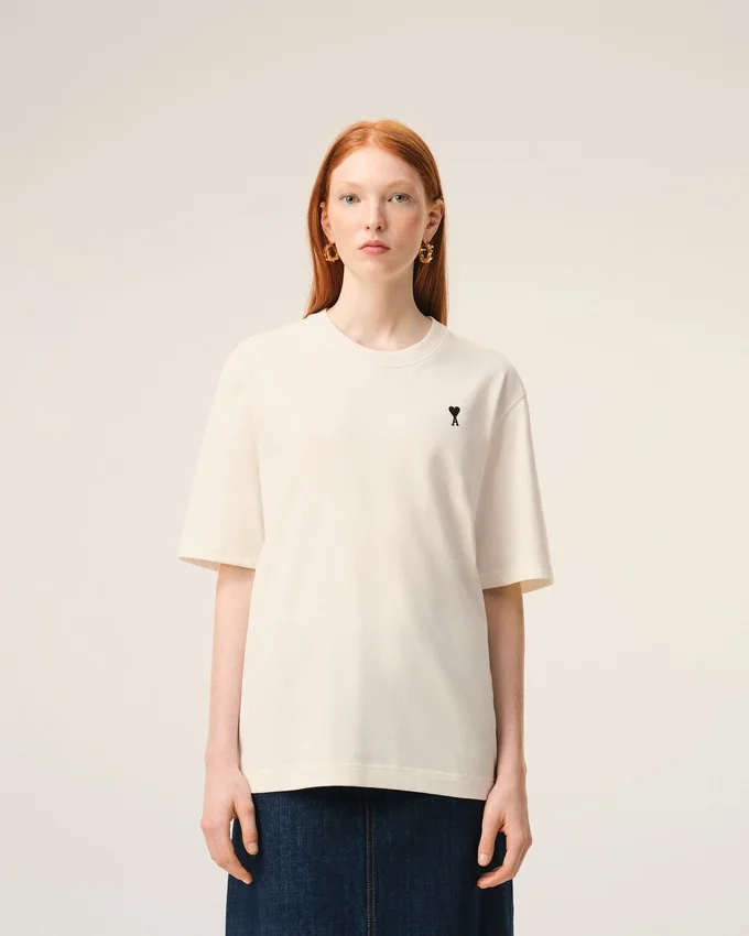 White Cotton Place Des Victoires Print T-Shirt White Cotton Place Des Victoires Print T-Shirt