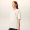 White Cotton Place Des Victoires Print T-Shirt White Cotton Place Des Victoires Print T-Shirt